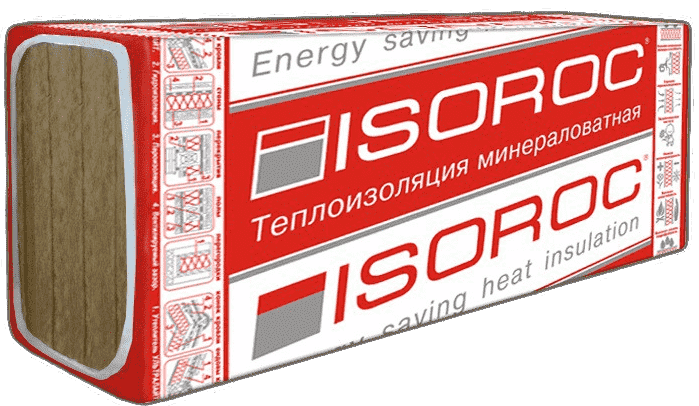 Утеплитель ISOROC Изофлор 1000х600х80 мм
