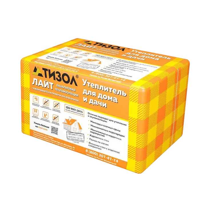 Утеплитель Тизол Euro-ЛАЙТ 50 140х600х1200